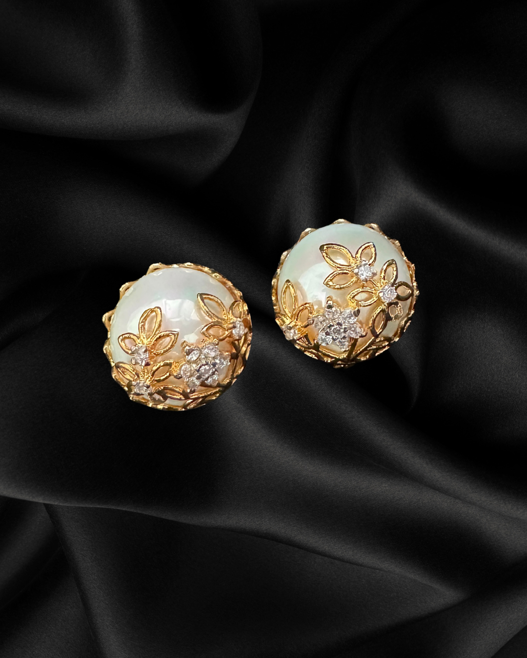 Aurelie Pearl Stud Earrings – ZVR Heirlooms