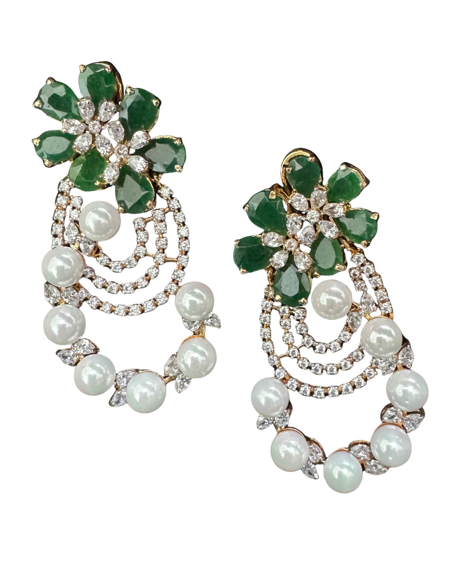 Esme Jade & Pearl Statement Earrings