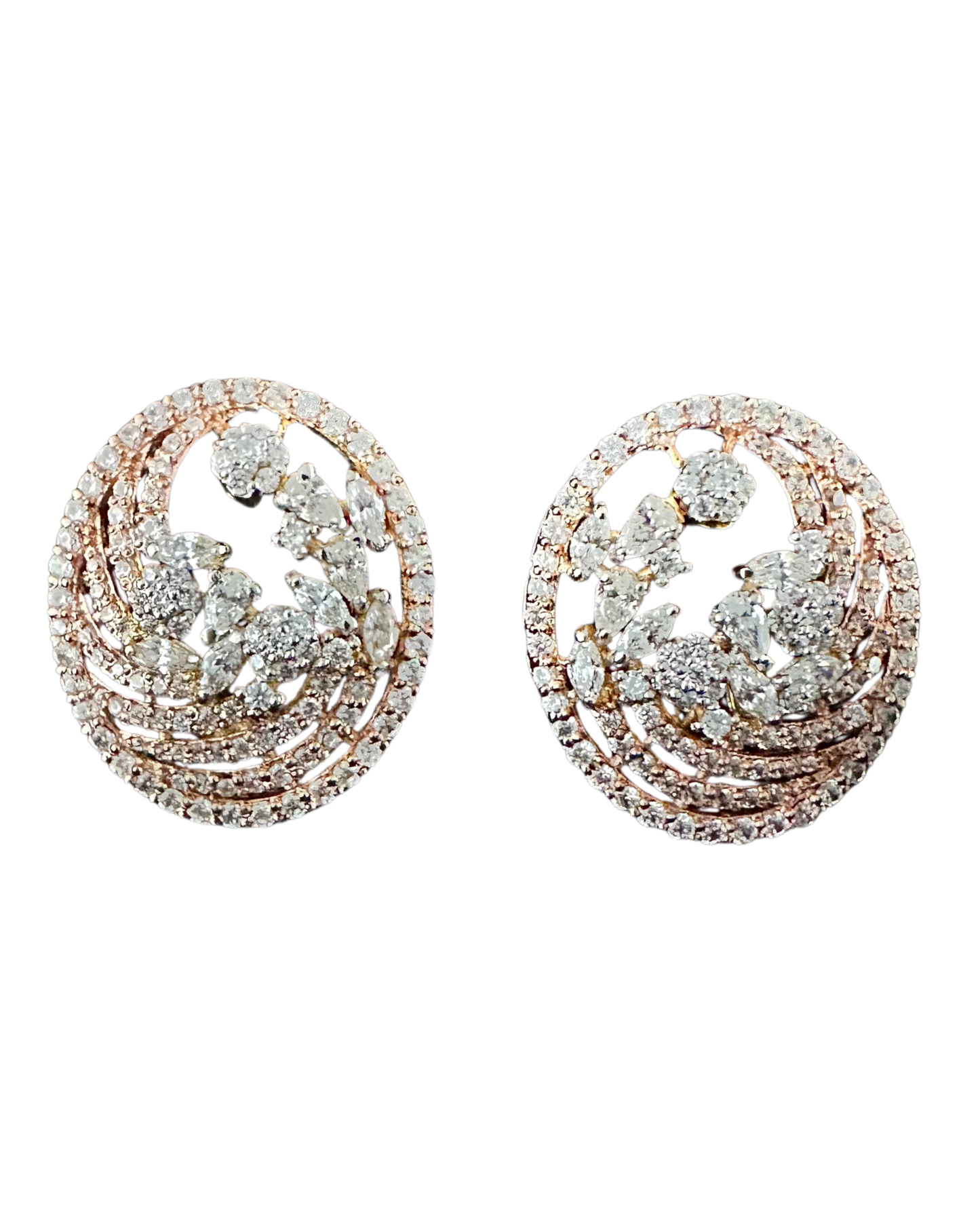Adeline CZ Statement Stud Earrings