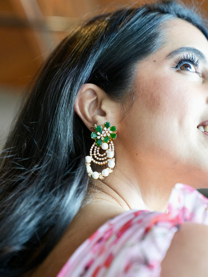Esme Jade & Pearl Statement Earrings