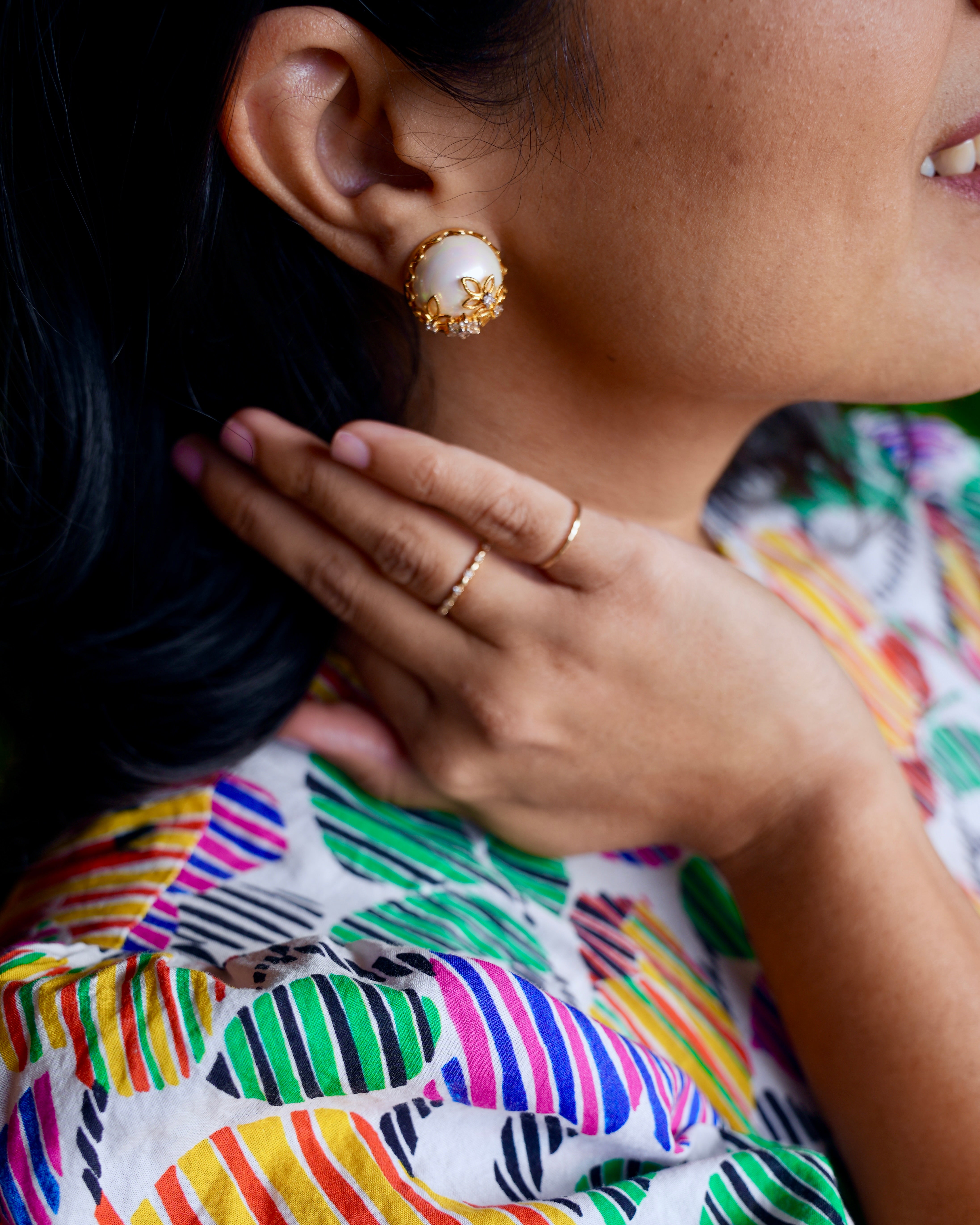 ※※na※※Aurelie. Aurelie Pearl Stud Earrings – ZVR Heirlooms