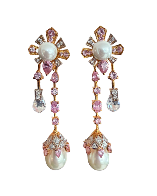 Opaline Pearl Drop Earrings