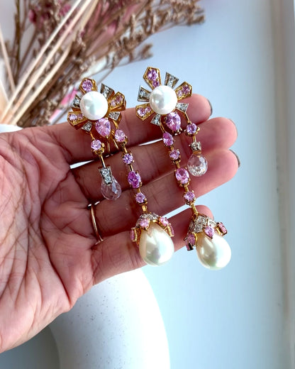 Opaline Pearl Drop Earrings